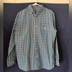 CHAPS PERFORMANCE BUTTON DOWN MENS SHIRT SIZE MEDIUM